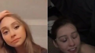 Hot tiktok slut gets before/after facial(C*)